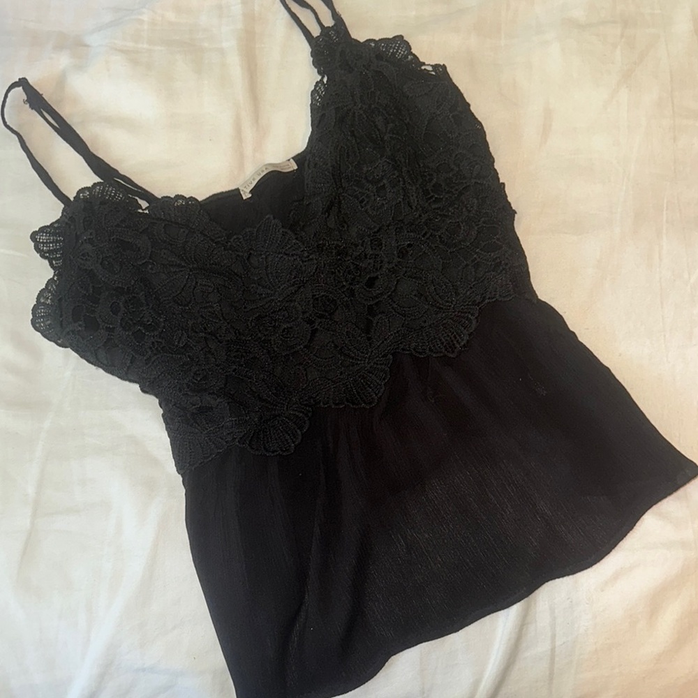 Elegant Black Lace Top
